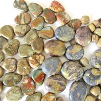 Large Bead Lot of Various Jasper and Smoky Quartz Stones for Jewelry Making in Earth Tone Colors - Craft Beading Supplies