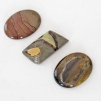 Stone Cabochon Lot for Jewelry Making / Stone Setting / Wire Wrapping / Craft Supply - Set of 3