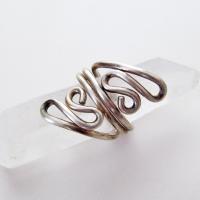 Abstract Modernist Sterling Silver Ring -  Vintage Mexico 925 Sterling Jewelry