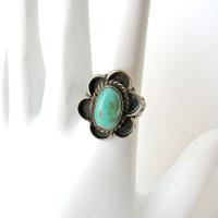 Sterling Silver Turquoise Ring Size 6 - Vintage Southwestern Turquoise Jewelry