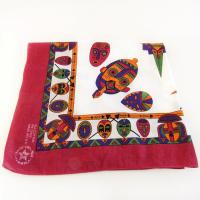 Bright Colorful African Mask Scarf Bandana - Made in the USA -100% Cotton - Unique Vintage Afrocentric Fashion