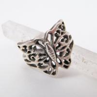 Sterling Silver Filigree Butterfly Ring -  Unique Vintage Jewelry Gifts for Nature Lovers