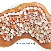 Large Bead Lot for Jewelry Making / Beading - Orange Fire Agate - Red Line Marble - Peach Agate Beads