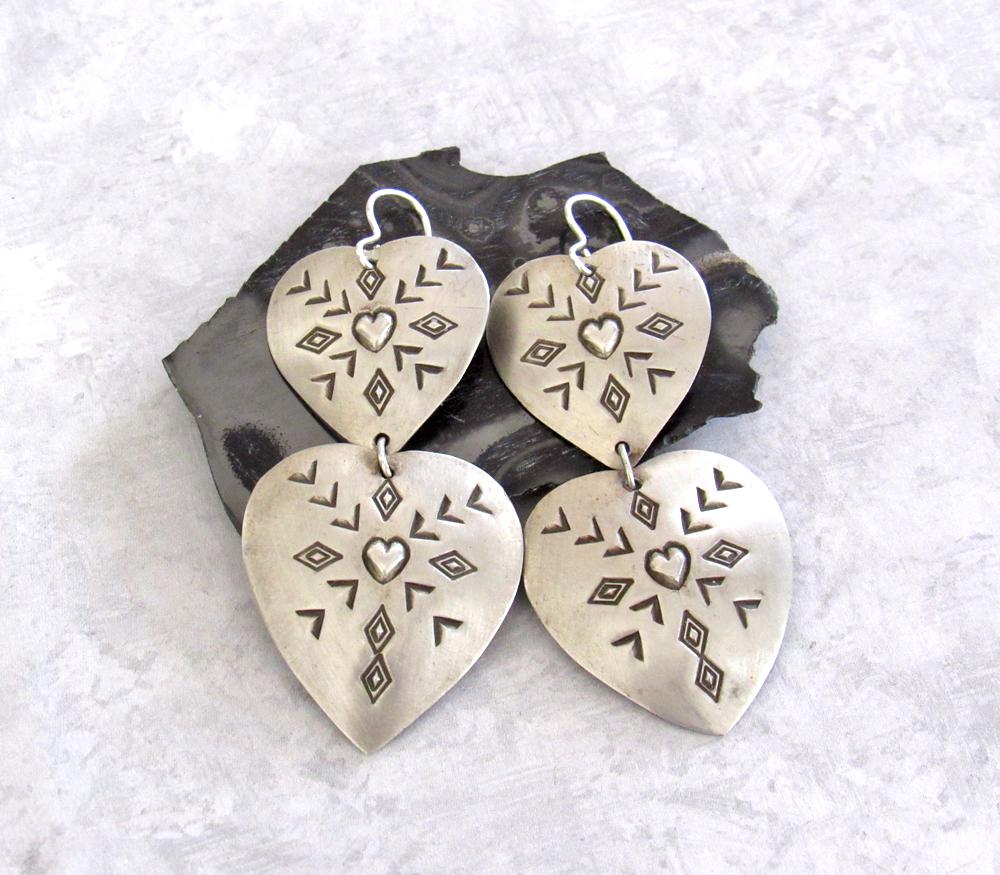 Modern Sterling Silver Leaf Earrings - Nature Jewelry Gifts for Women